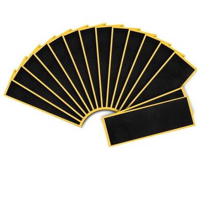 15 Pcs Fingerboard Foam Grip Tape Black Mini Skateboard Replacement Sheets