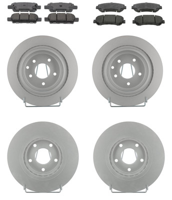 FERODO BREMSSCHEIBEN + BELÄGE VORNE + HINTEN passend für NISSAN X-TRAIL T31