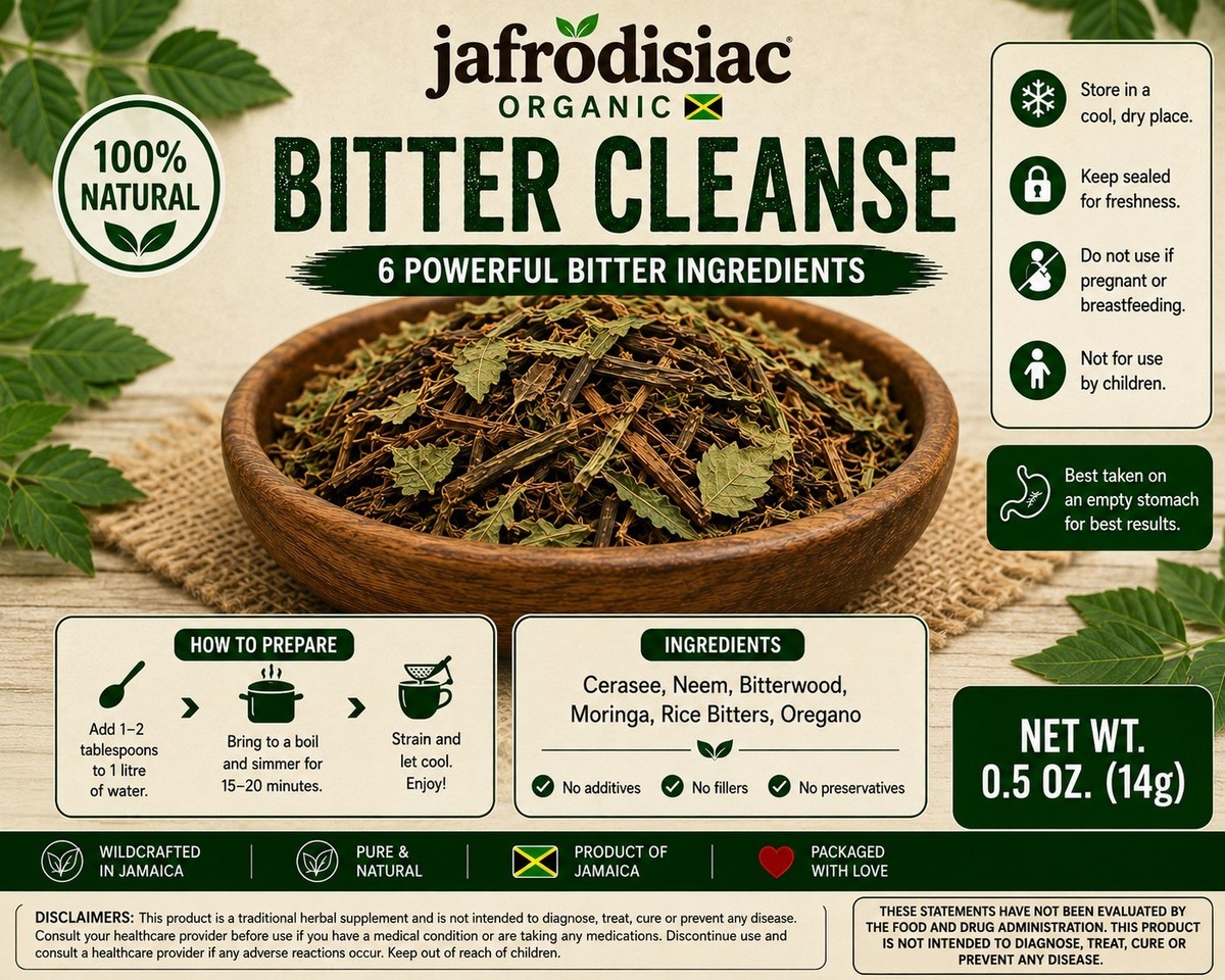 HERB CLEANSE 6本セット Jafrodisiac Original Jamaican Bitters Cleanse Combo – Herbal Detox