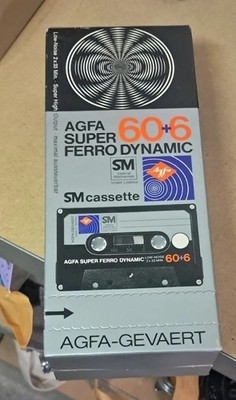 15x OVP Agfa Super Ferro Dynamic 60+6 SM Kassette type 1 IEC I new old stock