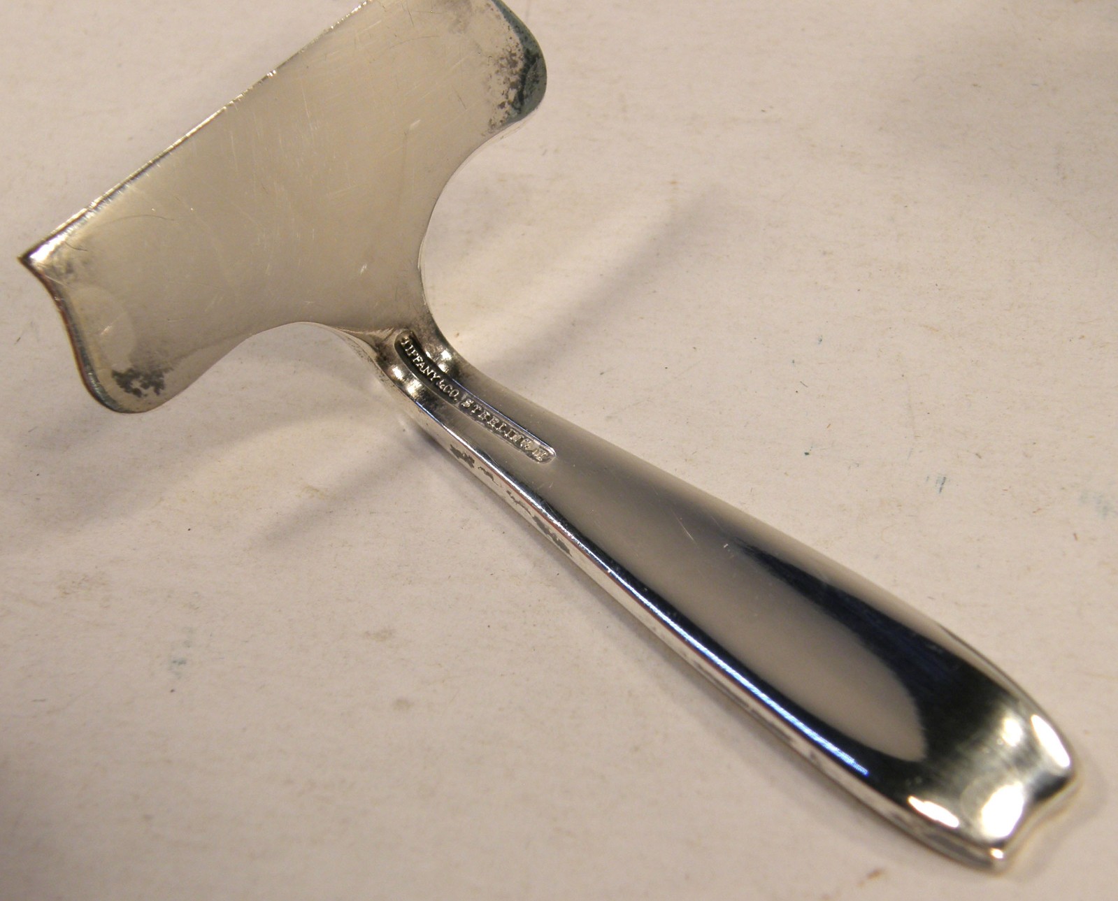 VINTAGE 1940's TIFFANY & CO STERLING SILVER CORDIS BABY FOOD PUSHER IN BOX MONO