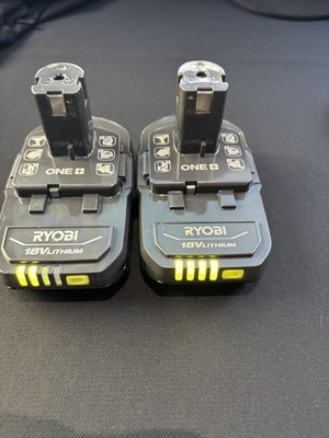2 PACK GENUINE Ryobi ONE+ 18V Lithium-Ion 1.5 Ah Battery MODEL PBP002 2025 Date