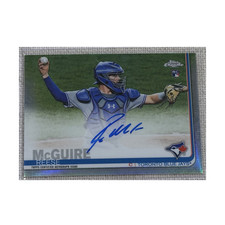 Topps Chrome Rookie Autograph Refractor /499 Reese McGuire Blue Jays MLB 2019