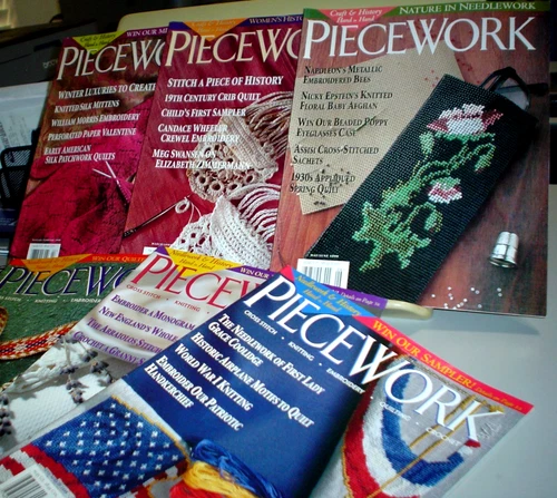 PieceWork Magazine 1999 Full Year LOT OF 6 MAGAZINES Craft & History NEEDLEWORK
