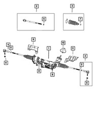 Genuine Mopar Outer End Tie Rod Kit Left All Wheel Drive 68496800AA