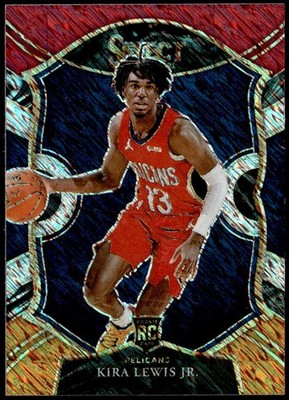 2020-21 Panini Select #73 Kira Lewis Jr. Red White Orange Shimmer ROokie E1