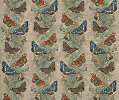 DESIGNERS GUILD VORHANGSTOFF ''SCHMETTERLINGSDISTEL'' 3,8 METER LEINEN (LEINENMISCHUNG)