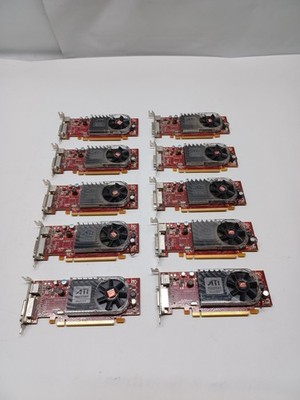 Lot of 10  ATI Radeon HD 3450 (X399D) 256MB GDDR3 SDRAM PCIe GPUs
