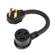 Dryer Plug Adapter Nema 14-30P to 10-50R Adapter Cord, 4-Prong Male to 3-Pron