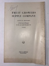 Fruit Growers Supply Company Annual Report 1942 PB Paul E. Simpson Sunkist