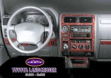 FOR TOYOTA LAND CRUISER Interior Dash Trim Kit 3M 3D 20-Parts Burl Wood 96-99