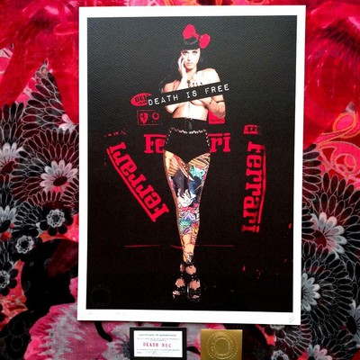 death nyc 100 pieces worldwide limited Dis Girl Ukiyo-e Ferrari