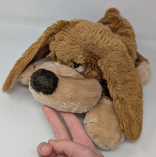 VTG Russ Berrie & Co SAMUEL Spaniel Brown Floppy Puppy Dog Plush #647 KOREA