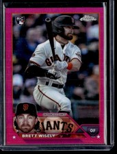 BRETT WISELY 2023 TOPPS CHROME UPDATE MAGENTA REFRACTORS RC 069/399 SAN