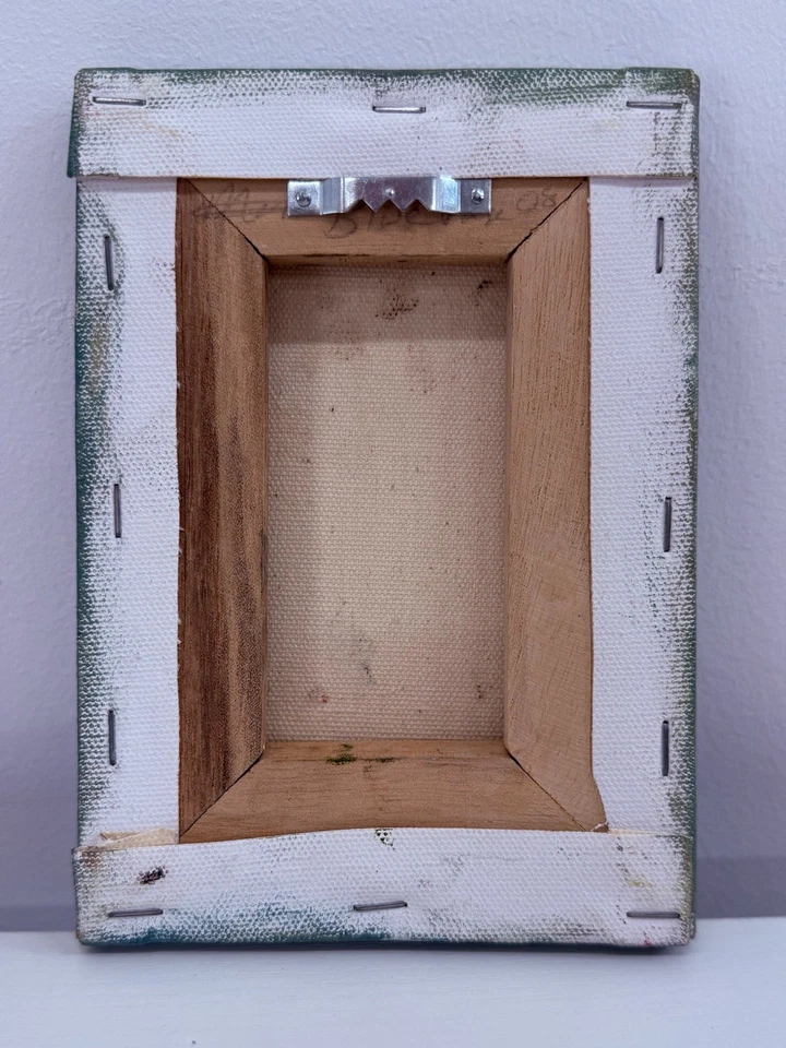 Janet Hill Studio — Pintura al óleo original “Little Garden Buds” 5 x 7 pulgadas — Firmada Foto 2 de 4