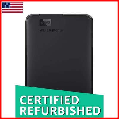 WD 2TB Elements Portable External Hard Drive USB 3.0 WDBUZG0020BBK-WESN Renewed