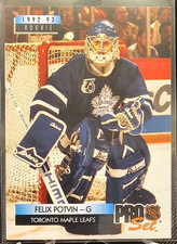 1992-93 Pro Set Felix Potvin #242 Toronto Maple Leafs