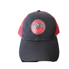 New Bacardi Mesh Trucker Snapback Hat Red  Black Bat Logo