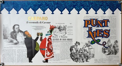 HEAD ARMANDO CARPANO LA HISTORIA VINTAGE POSTER 100x70 OFFER