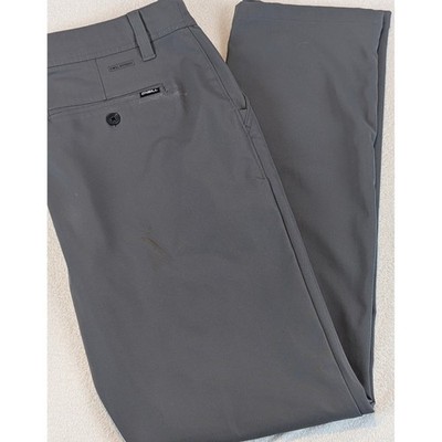 ONeill Mens Gray Hyperdry Modern Fit Sport Stretch Performance Pants Size 34x30