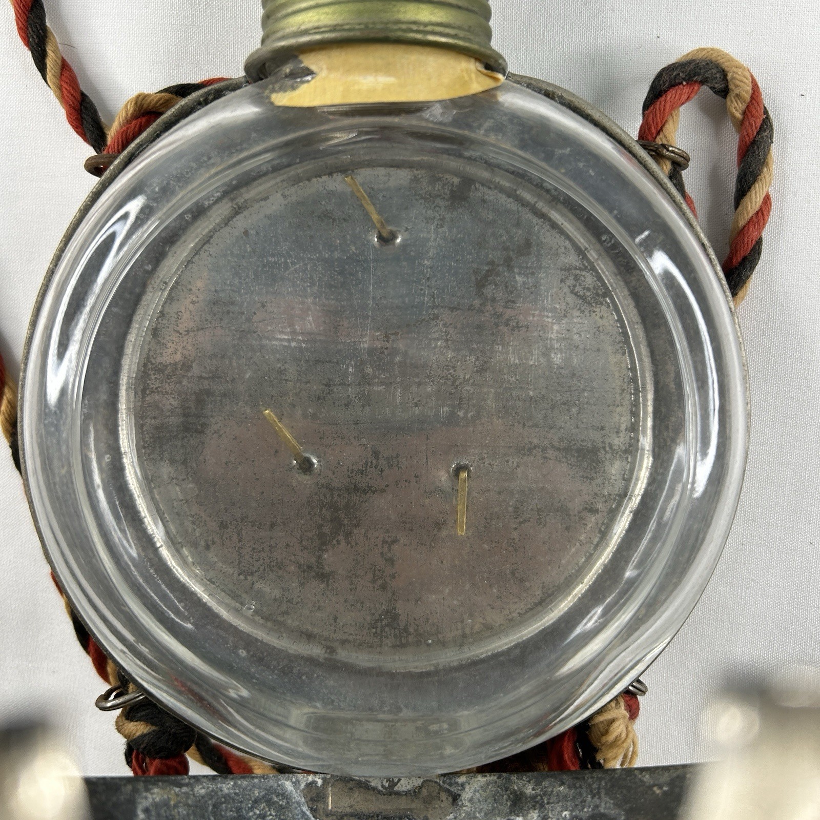 Pre WWI German Flask Metal/Glass Parole Heimat Soldier Reservist