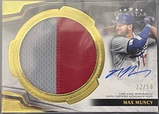 2024 Topps Five Star MAX MUNCY Jumbo Prime Game Used Auto Patch 22/50 