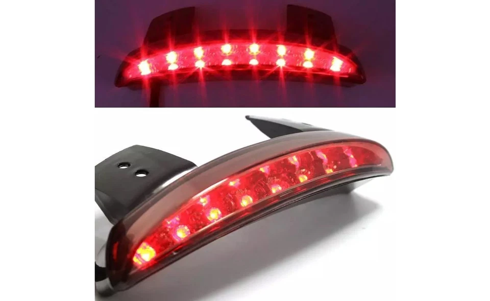 Rear Brake Tail Light For Harley Davidson XL  Sportster Chopped Fender Models - Image 3 of 4