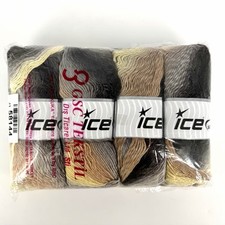 Ice Yarns Lana Bella - Cream Grey Brown 4 Ske...