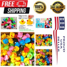 Colorful Mini Rubber Duck Set - 28 Bath Toys for Happy Kids and Baby Showers