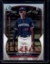 2023 Bowman Chrome Refractor 1st Hendry Chivilli 10/499 Minnesota Twins #BCP-236