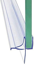 Frameless Shower Door Bottom Seal Shower Sweep with Drip Rail for 1/4" Glass,36"