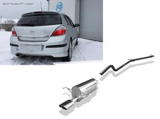 Fox Racinganlage ab Kat Opel Astra H Turbo +GTC mit ER-Ausschnitt 115x85mm oval