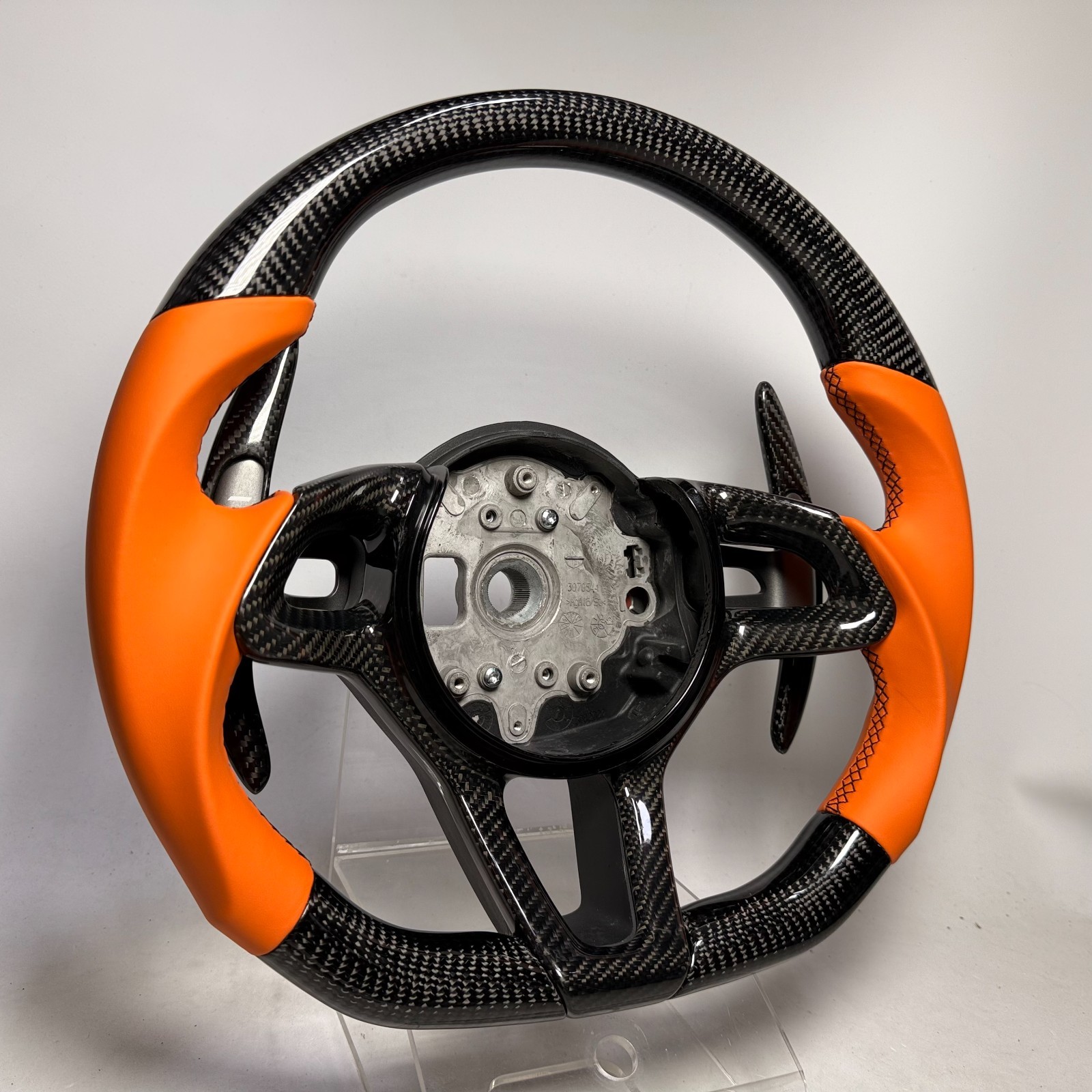 Carbon Sportive steering wheel McLaren MP4 570S 650S 675LT GT Orange leather EX