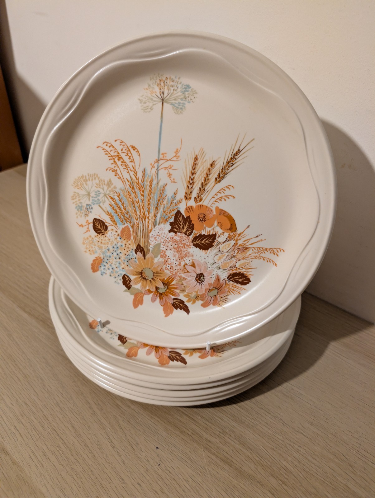 6 platos de cena vintage Poole Summer Glory 26 cm