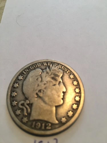 1912 barber half dollar vg