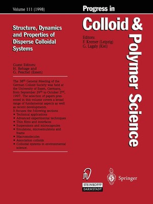Structure Dynamics and Properties of Dispersed Colloidal Systems