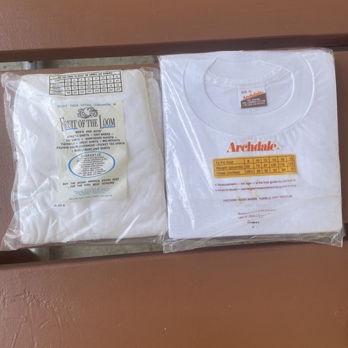 Vintage 3pk Fruit Of The Loom Boys Tee Shirts Sz 12 Archdale 3 Pk T-shirts Sz 16 - Picture 12 of 12
