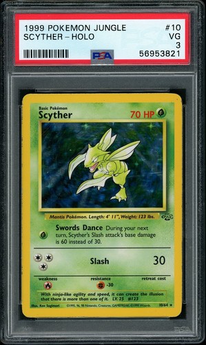 Scyther (Unlimited) graded PSA 3 for sale on eBay