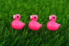 3pcs Resin Mini Flamingo Miniatures Tiny Animal Fairy Garden Ornament 2cm