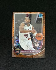 2025-26 Topps Bowman Chrome Reptilian Orange #BCV-91 Donovan Mitchell 16/25 VS37