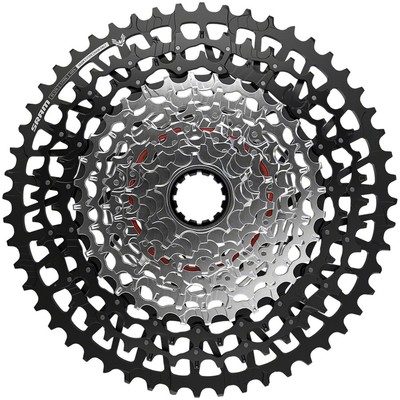 SRAM GX Eagle T-Type XS-1275 Cassette: 12-Speed, 10-52t, XD Driver, Black/Silver