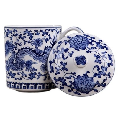 QPOIBSD Chinese Gongfu Loose Leaf Tea/Coffee Brewing System - Bone China & White