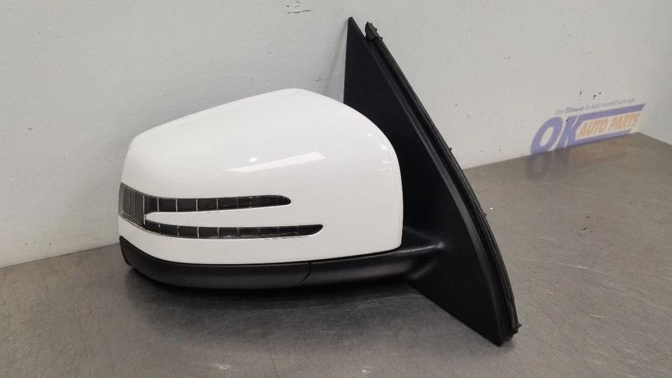 17 MERCEDES BENZ GLS63 AMG W166 EXTERIOR SIDE VIEW MIRROR RIGHT PASSENGER WHITE - Image 2 of 4