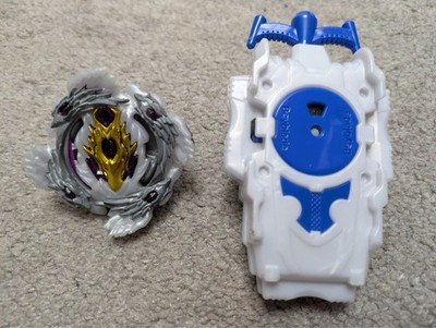 Beyblade lot Bloody Longinus 13 Jolt + String Launcher Left White TOMY BURST