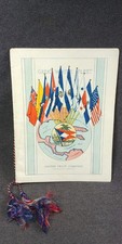 '40 SS Santa Marta Caribbean Mississippi United Fruit Menu Great White Fleet F47