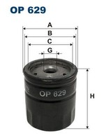 Filtron ÖLfilter OP 629 FüR Ford CitroËN Saab Skoda Austin Rover Alfa Romeo
