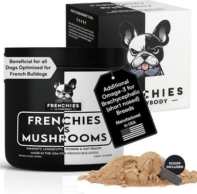 Frenchies vs Mushrooms - Turkey Tail for Dogs, & Turmeric