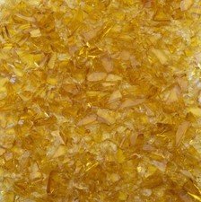 Oceanside Glass Frit Pale Amber Coarse 8.5oz. 96 COE