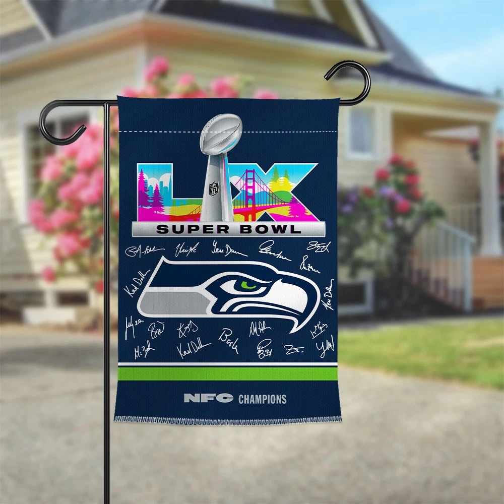 Seahawks Double-side Garden Flag