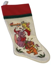 Wuzzles Vintage Christmas Stocking Bumblelion Butterbear Eleroo